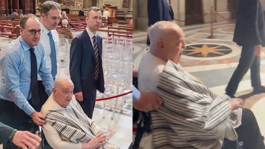 Sorpresa en la Basílica de San Pedro: el Papa Francisco apareció entre los fieles