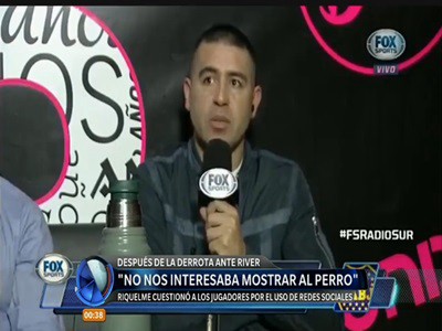 Riquelme sobre los jugadores y las redes sociales: "nadie pone nada de fútbol"