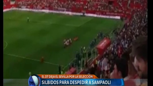 Silbaron a Sampaoli a pesar de haber conseguido la segunda mejor puntuación histórica del Sevilla