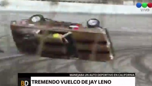 El tremendo vuelco del conductor de TV estadounidense Jay Leno