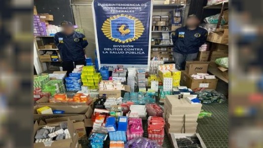 Desarticularon un depósito clandestino de un local de venta ilegal de medicamentos