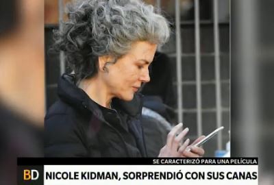 Nicole Kidman sorprendió con sus canas