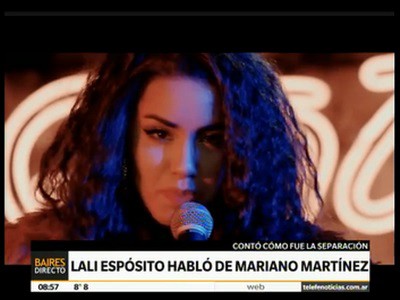 Lali Espósito habló sobre los "celos" en su relación con Mariano Martínez