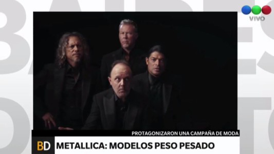 Los integrantes de Metallica posaron como modelos