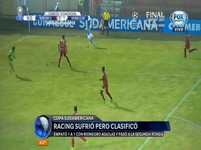 Racing empató en Colombia y pasó de fase en la Sudamericana