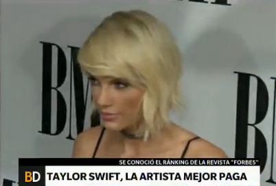 Taylor Swift, la actriz mejor paga