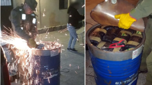 Rellenó un tambor de combustible y trasladó en el chasis de su camioneta 114 kilos de hojas de coca
