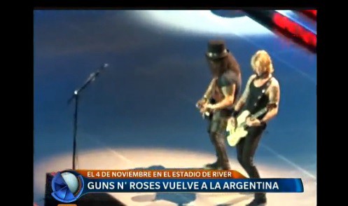 Guns N' Roses vuelve a la Argentina