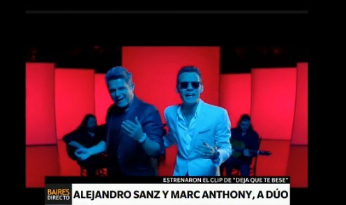 Alejandro Sanz y Marc Anthony presentan su primera canción juntos