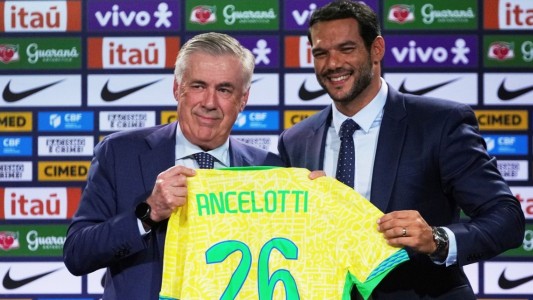 Ancelotti promete trabajar para hacer "campeón" a Brasil, por ahora sin Neymar