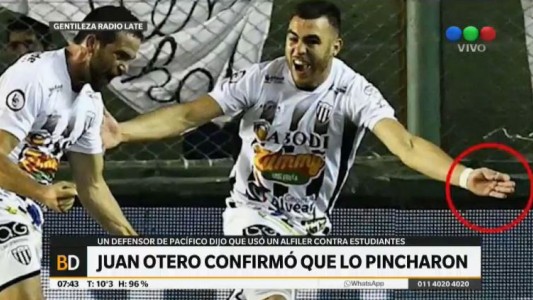 Un defensor de Pacífico reconoció que pinchó con agujas a los futbolistas de Estudiantes