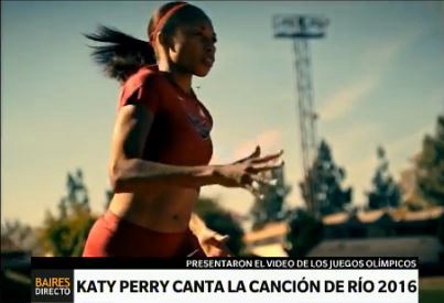 Katy Perry canta la canción de Río 2016