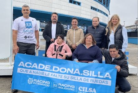 “Alias Que Donan”: CILSA y Racing entregan la primera silla de ruedas