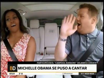 Michelle Obama se puso a cantar