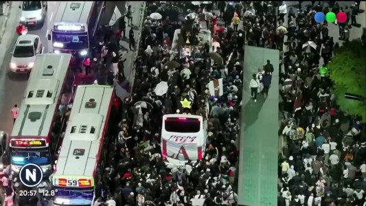 La impresionante caravana de Platense en Saavedra luego de salir campeón del Torneo Apertura