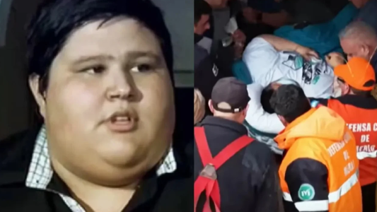 Un ex Cuestión de Peso tuvo que ser rescatado por los bomberos: pesa 300 kilos