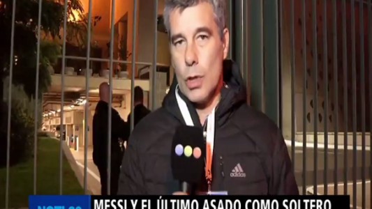Messi y el último asado de soltero
