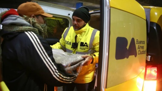 Fuerte operativo de la Ciudad por las bajas temperaturas