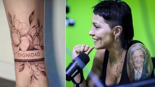 Mayra Mendoza se tatuó una tobillera con la palabra "dignidad" en respaldo a Cristina Kirchner