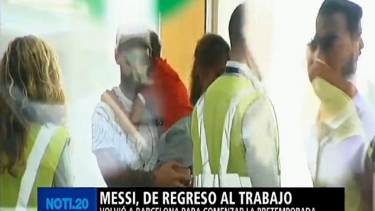 Messi, de regreso al trabajo