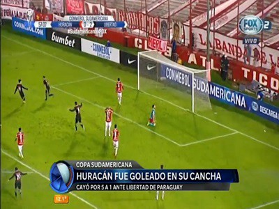 Huracán sufrió una goleada en su propia cancha por la Copa Sudamericana
