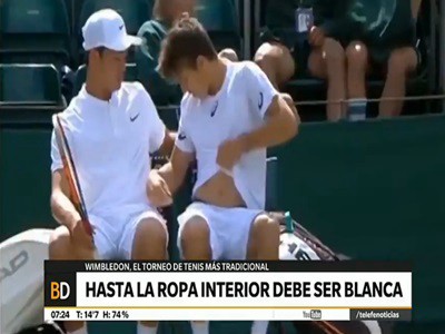 Wimbledon: hasta la ropa interior debe ser blanca