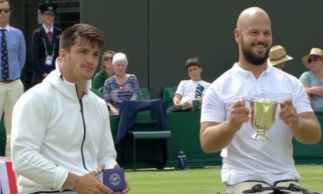 El reconocimiento de Gabriela Sabatini a Gustavo "Lobito" Fernández, tras perder la final de tenis adaptado