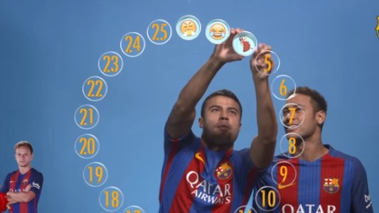 Los compañeros de Messi lo definieron con emojis