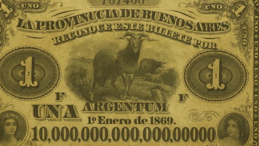 La triste devaluación del peso: $1 de 1825 hoy valdría 10 cuatrillones de Argentum