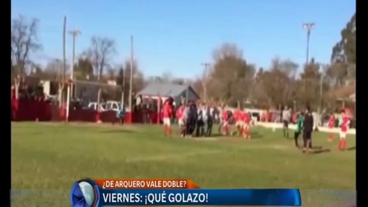 El golazo del viernes, del arquero y en el clásico del pueblo