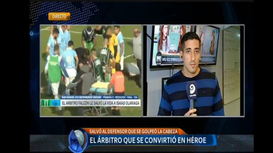 Habló Yael Falcón, el héroe que salvó al jugador de fútbol "todos deberíamos saber hacer RCP"