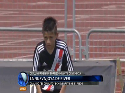 La nueva joya de las inferiores de River que fue sensación en Italia