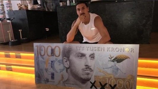 Zlatan Ibrahimovic, la cara de un billete sueco