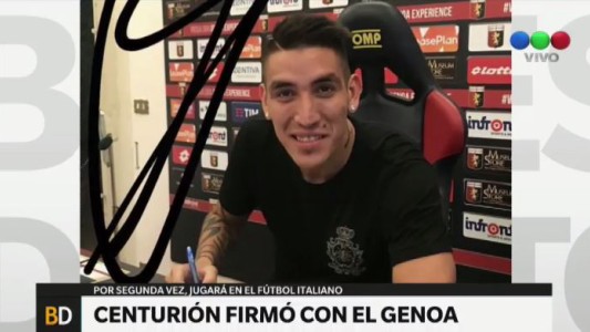 Centurión ya firmó con el Genoa
