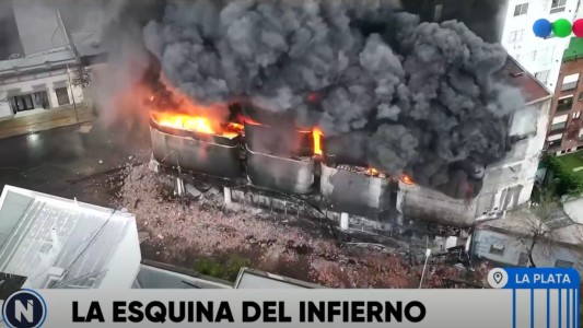 Advertencia de un experto tras el incendio en La Plata: “Hay que ver si el edificio de al lado no se demuele”