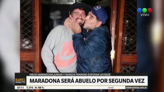 Diego Maradona será abuelo por segunda vez