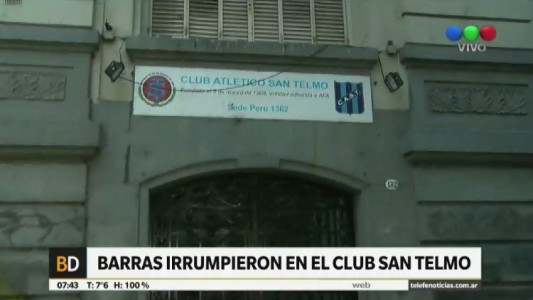 Barras de San Telmo amenazaron al presidente del club