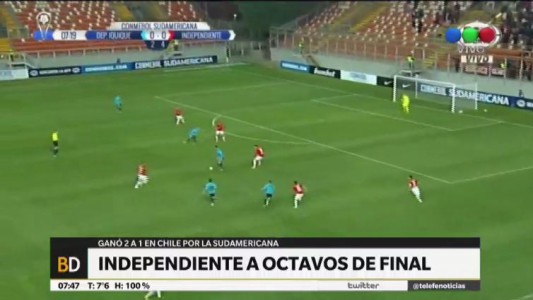 Independiente venció a Iquique en Chile y pasó a octavos en la Copa Sudamericana