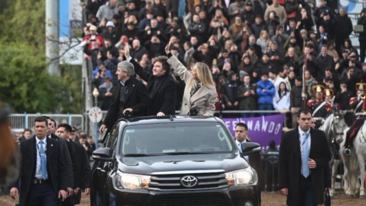 Milei copó La Rural y la ausencia de Villarruel marcó el acto central