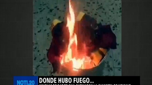 Hinchas de Barcelona quemaron la camiseta de Neymar