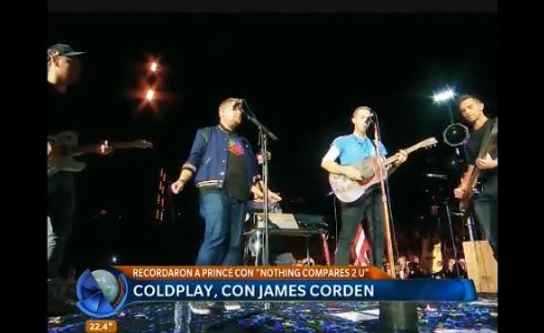 Coldplay, con James Corden