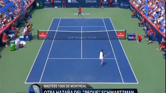 Schwartzman ganó un partidazo y está en cuartos en Montreal