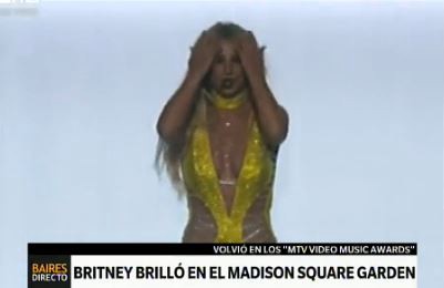 Britney Spears, criticada por su show en la entrega de los MTV