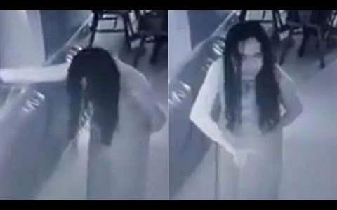 Video escalofriante: revisaba las cámaras de seguridad y descubrió a su empleada poseída en medio de un trance