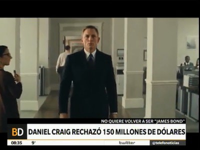 Daniel Craig no quiere ser James Bond ni por 150 millones de dólares