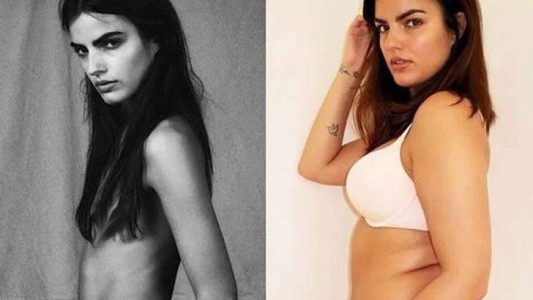 La historia de la joven modelo que engordó 20 kilos para ser feliz