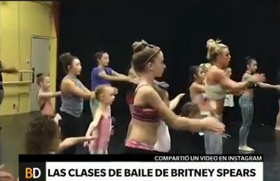 Britney Spears dio clases de baile a sus pequeñas fans
