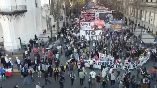 Los trabajadores del Hospital Garrahan realizaron un paro tras el veto de Milei