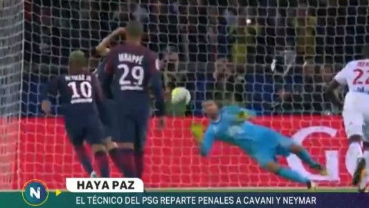 El técnico del PSG reparte penales a Cavani y Neymar