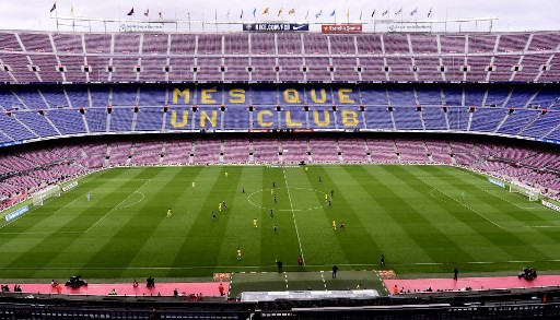 El Barcelona jugó contra Las Palmas a puerta cerrada, a modo de protesta